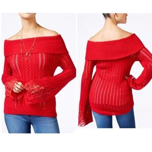 NWT American Rag Off the Shoulder Knit Sweater